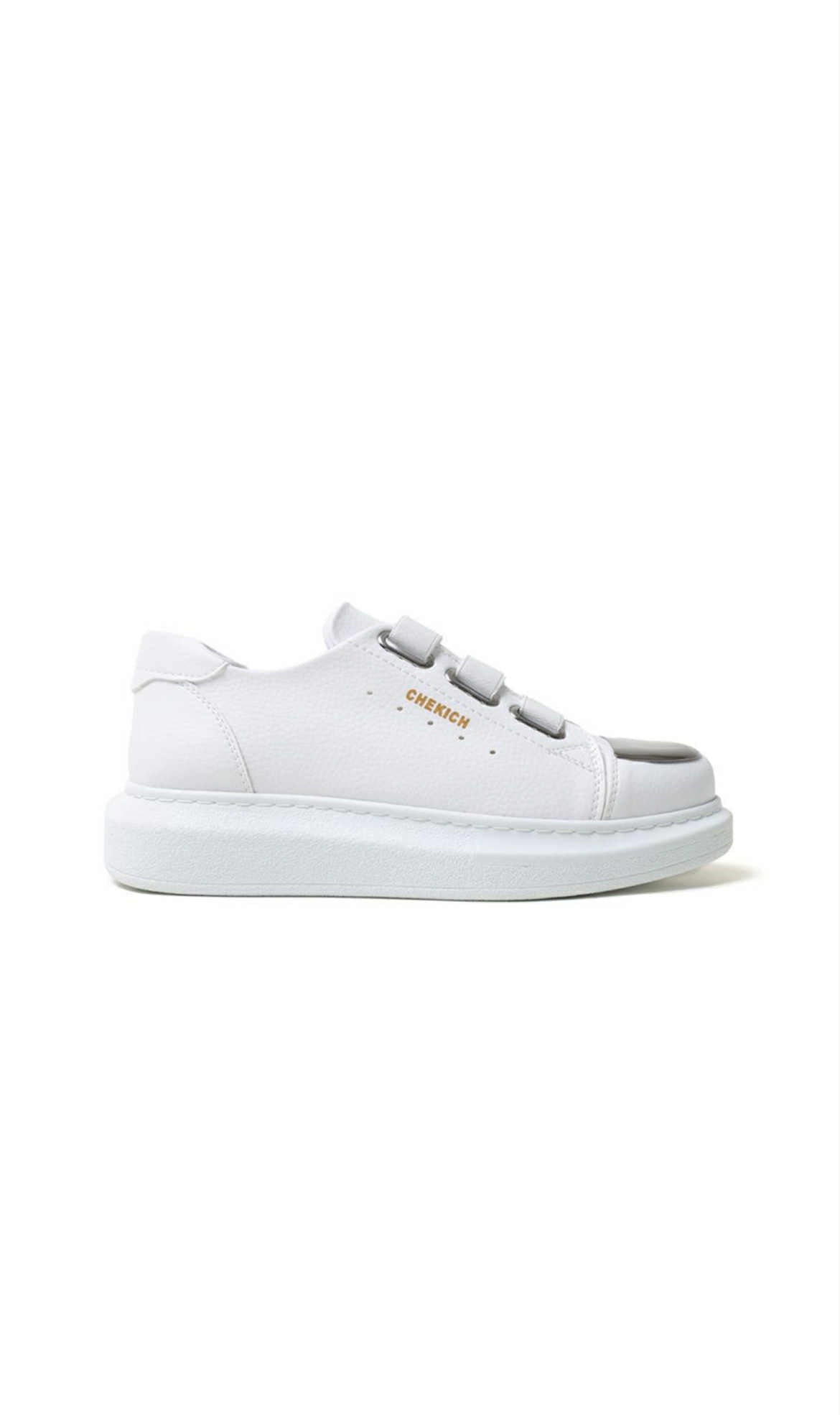White Chekich Mirror Sneaker