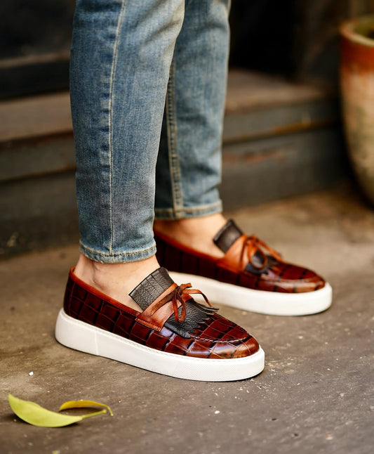 Oliver Taba brown loafer leather