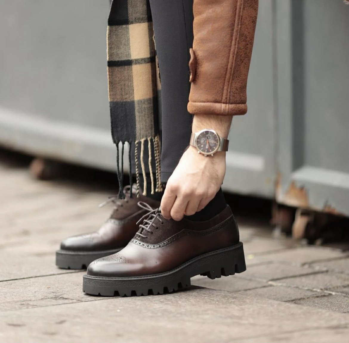 High Sole brown leather Classic