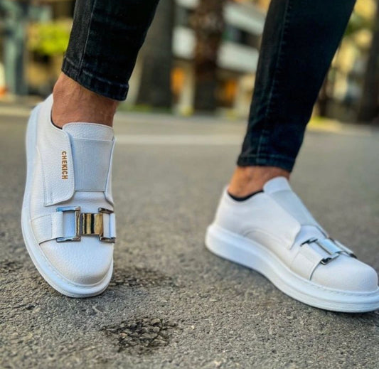 White Checkich with clip