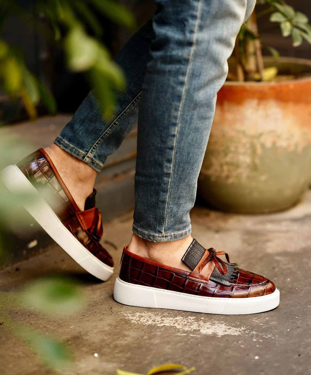 Oliver Taba brown loafer leather