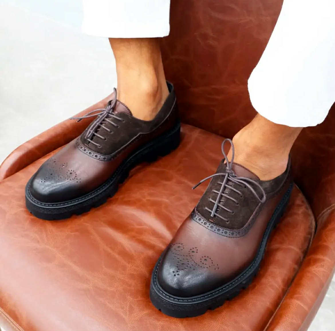 High Sole brown leather Classic