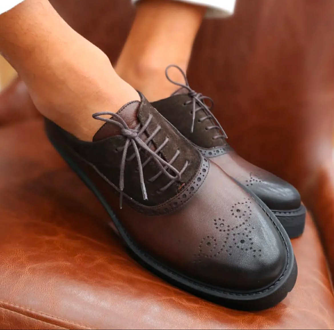 High Sole brown leather Classic