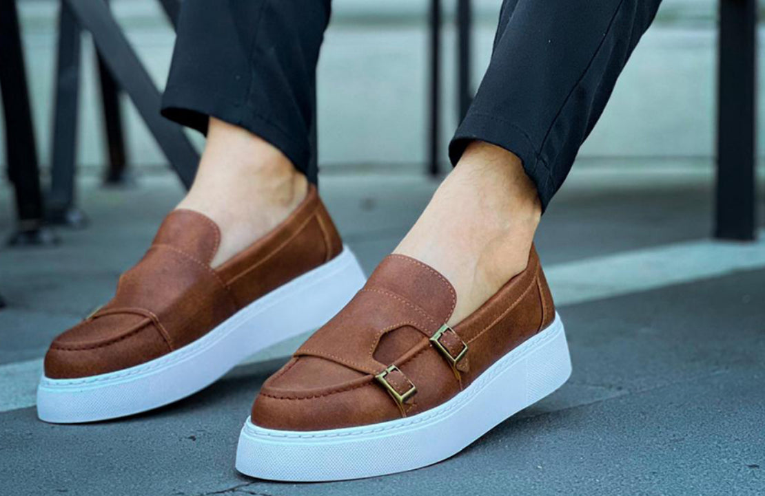 Chekich Loafer Clips - Brown