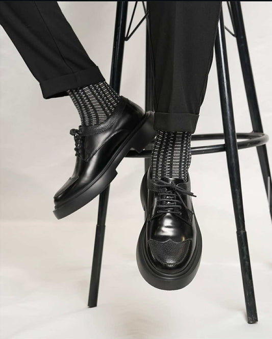 K fowa black genuine leather